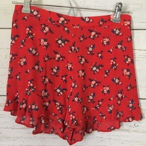 Small American Eagle Floral Flowy Shorts
